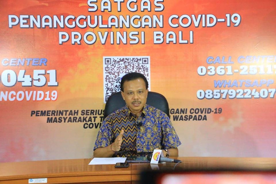 Chairman of Bali COVID – 19 the task force Dewa Made Indra.