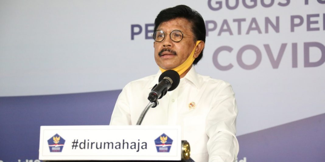 Minister of Communication and Information (Menkominfo) Johnny G Plate.