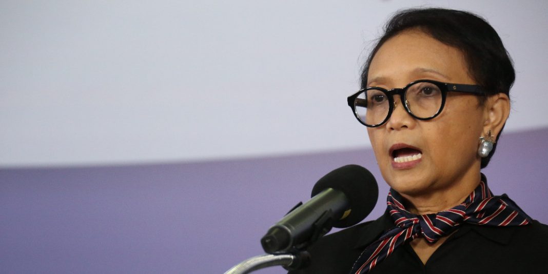 The Minister of Foreign Affairs Retno Marsudi. (bnpb)