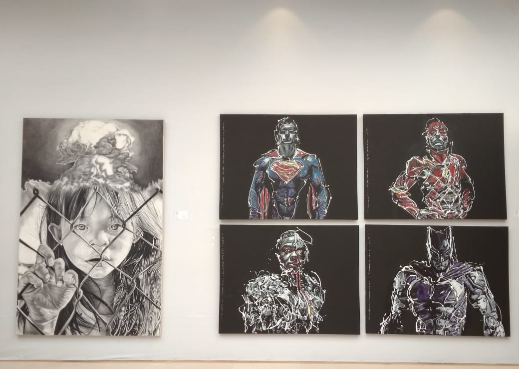 "Getting Closer" painting exhibition at Seminyak Village Mall, Kuta.