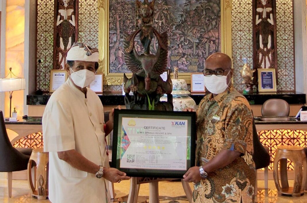 SereS Springs Resort and Spa Singakerta, Ubud Receives Five-Star Hotel Certification