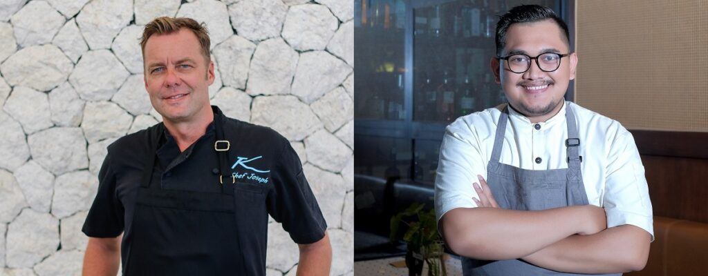 Joseph Antonishek of Karma Kandara (right), and Adam Rizal of Jakarta’s Vin+ Arcadia.