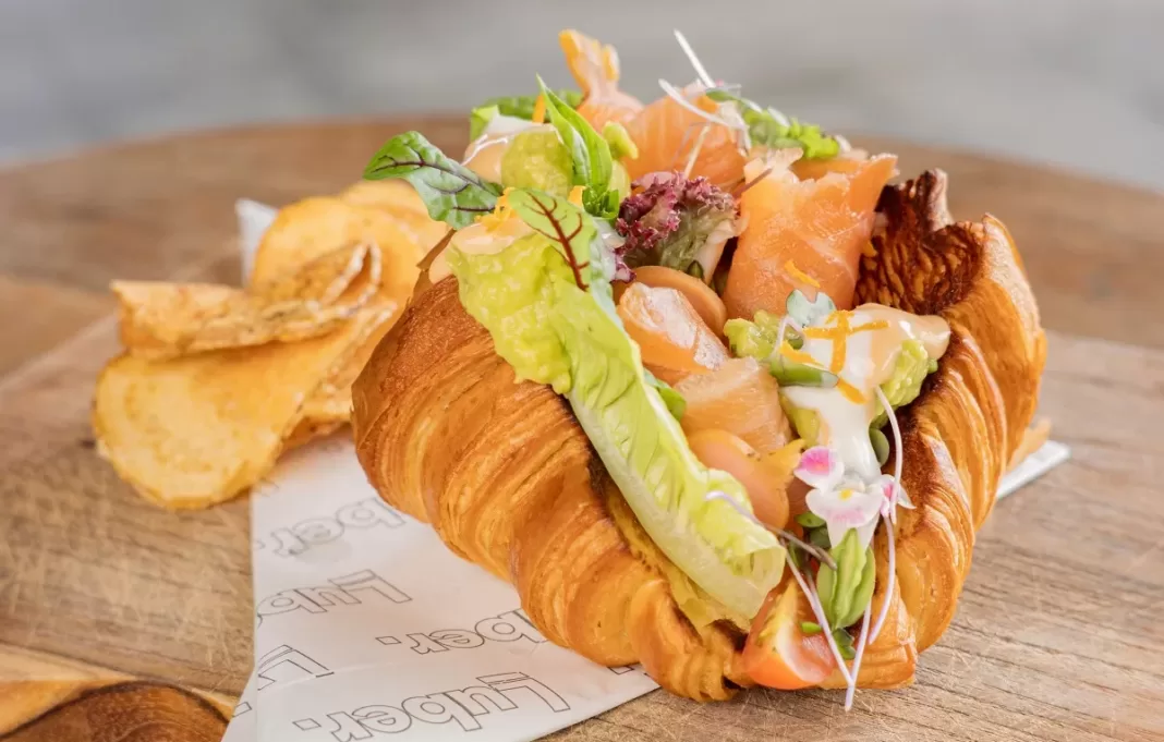 Croissant Smoked Salmon Orange Yogurt