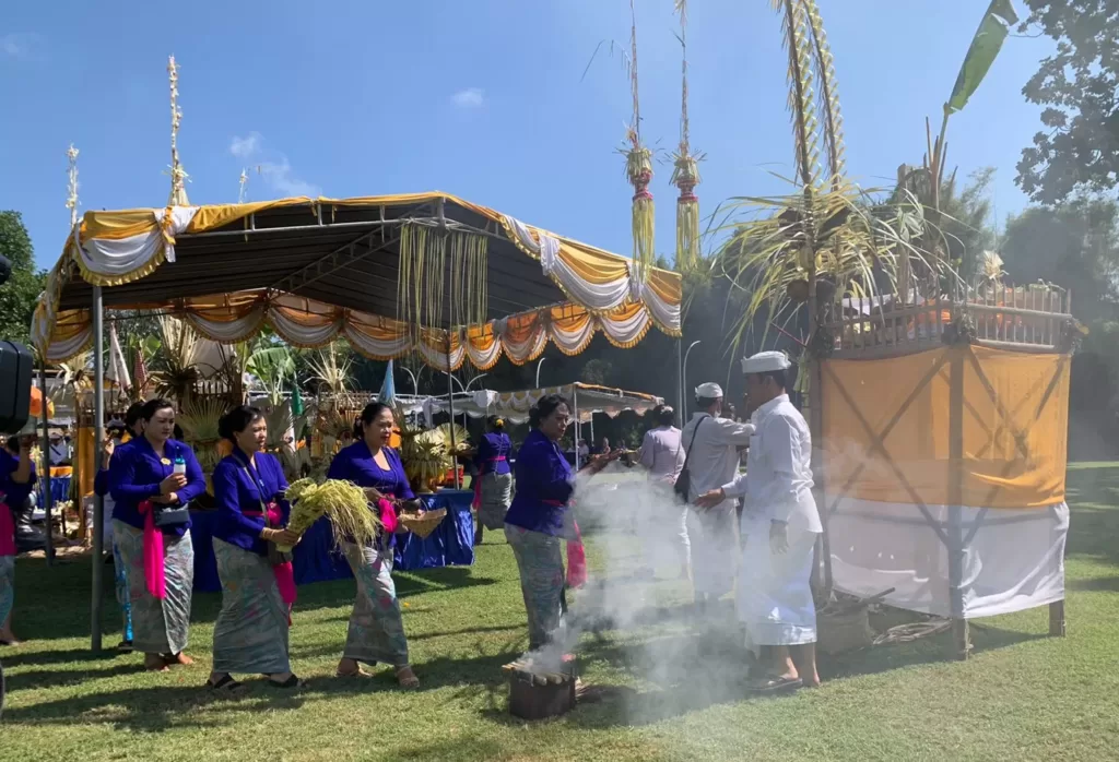 The sacred purification ceremony at InterContinental Bali Resort to celebrate its 30th anniversary, Sunday, 18 June 2023.