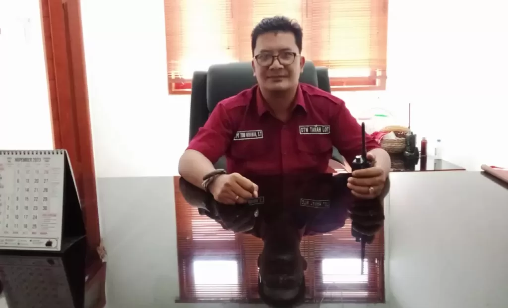 Putu Toni Wirawan, Assistant Operations Manager of DTW Tanah Lot.