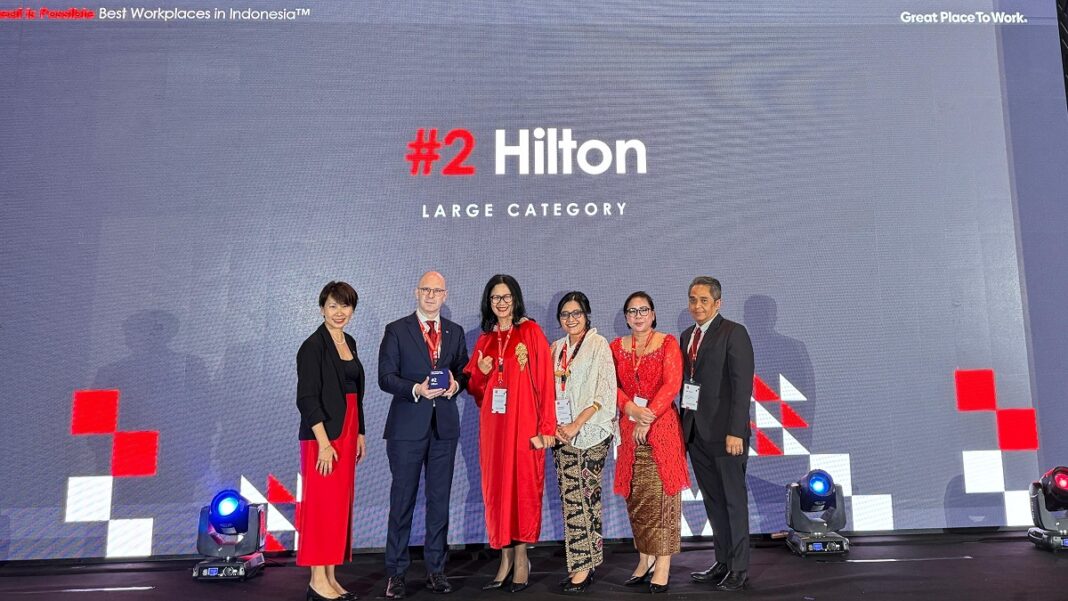 Conrad Bali Celebrates Hilton Hotel being Recognized as Top Hospitality Company to Work for in Indonesia
