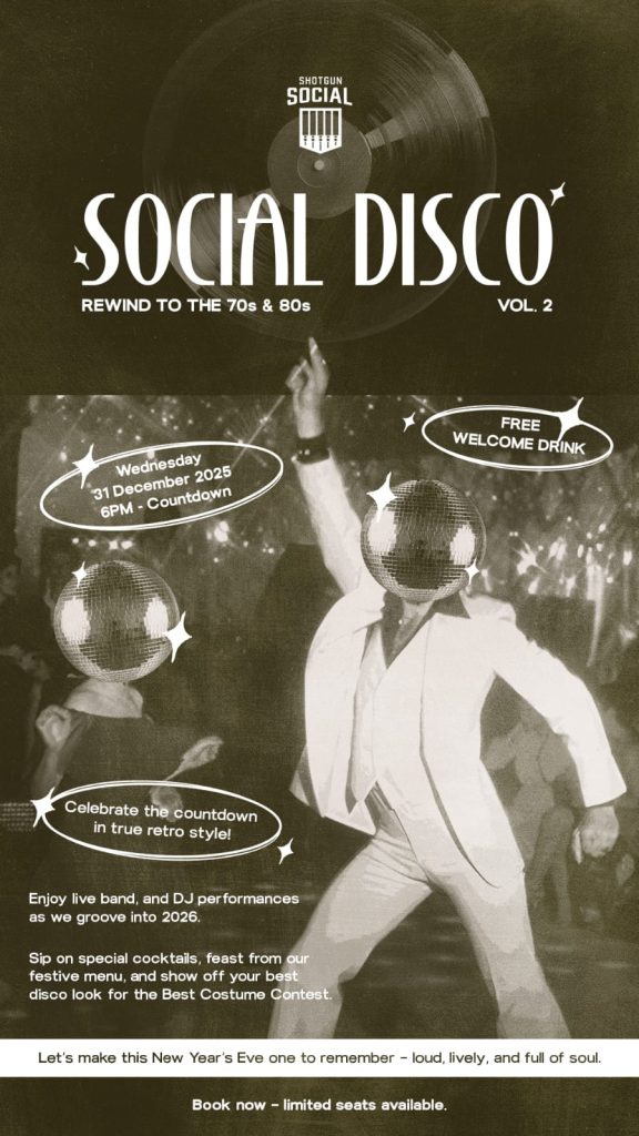 Shotgun Social Bring Back ‘Social Disco’: Rewind to the 70s & 80s Vol. 2 for New Year’s Eve 