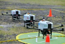 SKYY Network Launches Drone Delivery Pilot at Nuanu Creative City and Café del Mar in Bali The drone pictured above is being used in a three-month food delivery pilot in Bali.